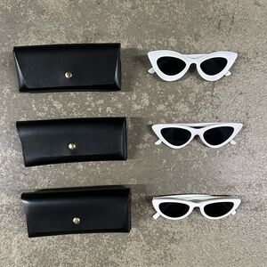 White “Barbie” Cat Eye Sunglasses